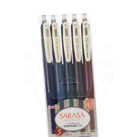 Zebra Clip Ballpoint Pen 10-Colour Set JJ15-5C-VI